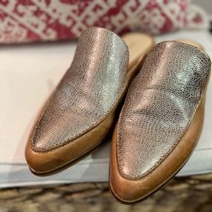 Size 10 leather two-tone shoes